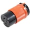 Ac Works Locking Connector, L14-20R, 20 A, 125/250V AC, Single Phase, Orange ASL1420R - alternate 1